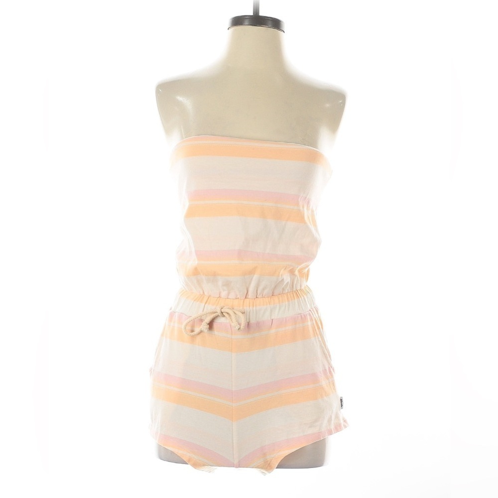 Afends retro inspired Striped Strapless Romper US size 4